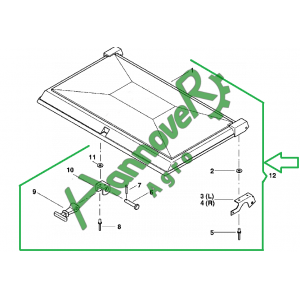 Кришка бункера добрив в зборі Optima Kverneland AC821080 (АС821080)